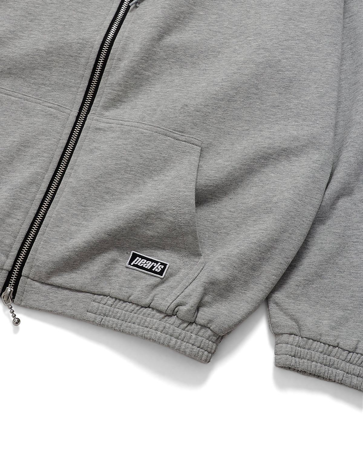 FUR ZIP HOOD GREY MARLE (SOFT CUT)