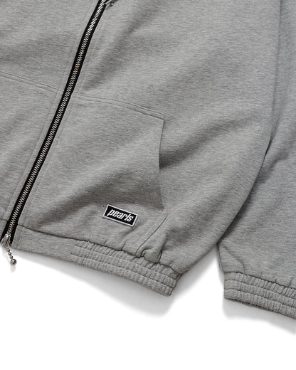 FUR ZIP HOOD GREY MARLE (SOFT CUT)