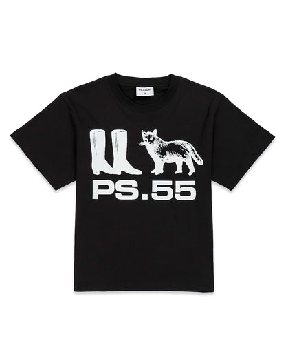PUSS IN BOOTS TEE BLACK