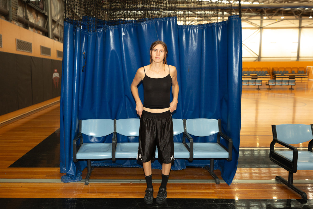 STAR BASKETBALL SHORTS BLACK