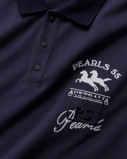 SADDLE MENS/UNISEX POLO NAVY